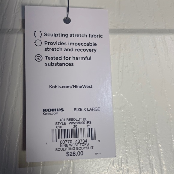 Nine West Women's Navy Blue Sleeveless Top - Picture 3 of 10